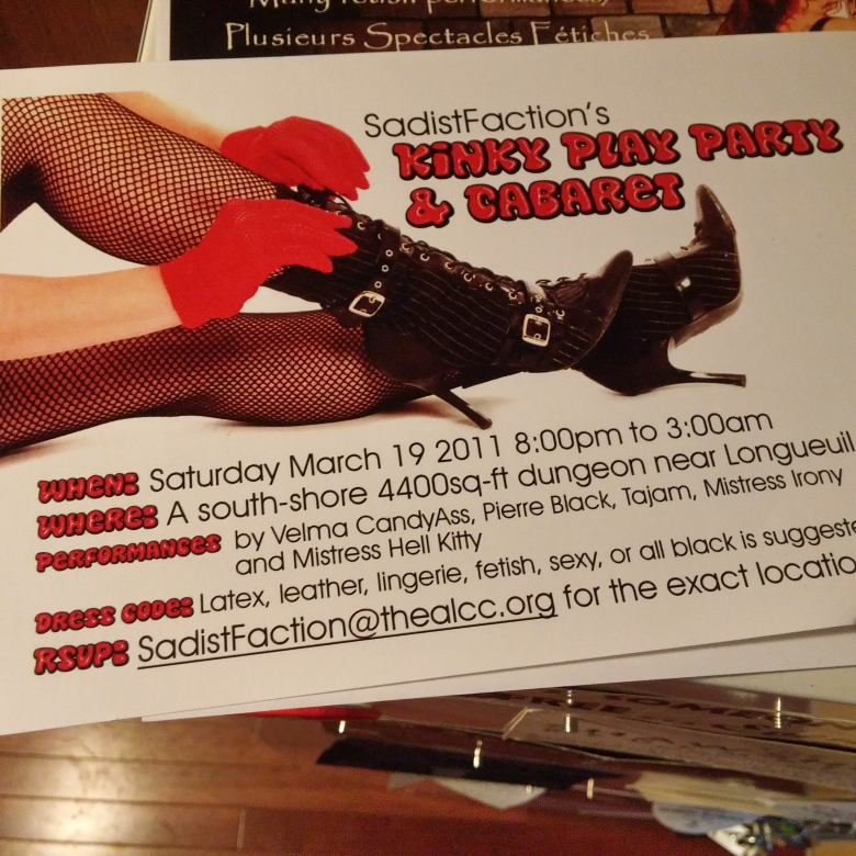 SadistFaction Kink Play party March 2011